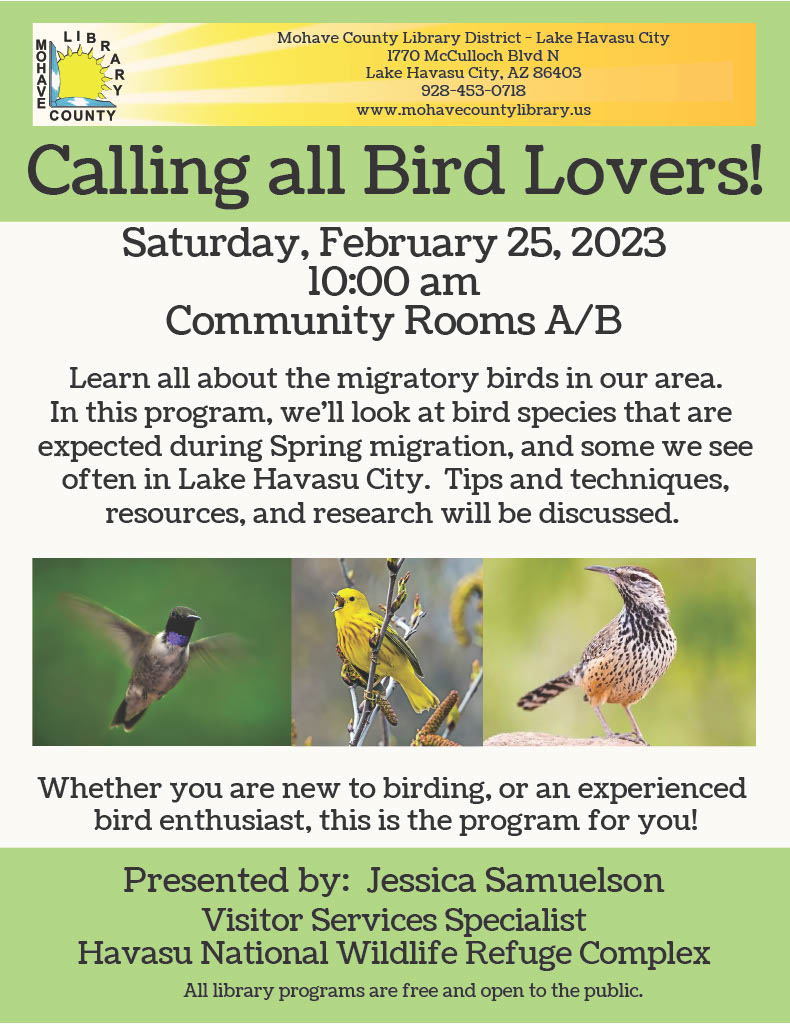 Calling all Bird Lovers